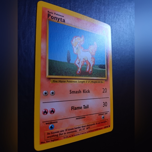 Ponyta Pokemon Card - Base Set - NO. 60/102 Common Non-Holo - Picture 3 of 9